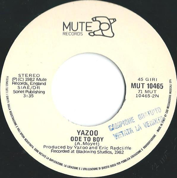Yazoo – The Other Side Of Love (7", Italy - 1982)