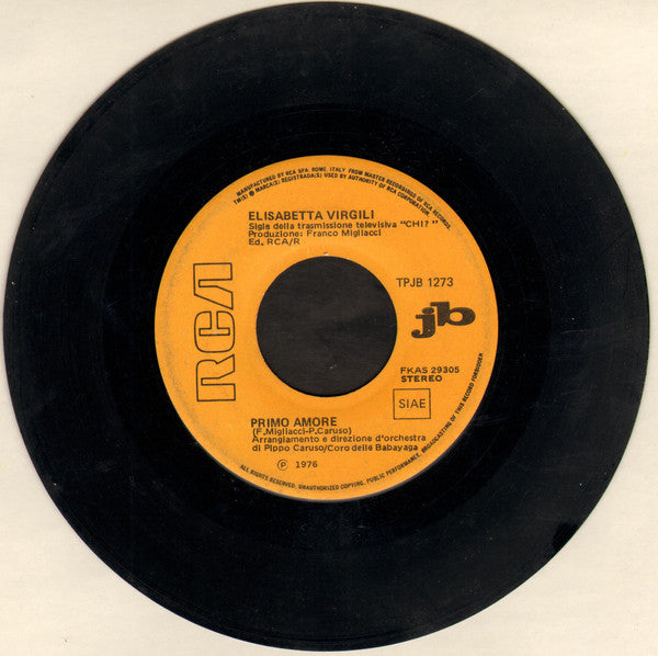 Carol Douglas, Elisabetta Virgili –  Midnight Love Affair / Primo Amore    (7", Italy - 1976)