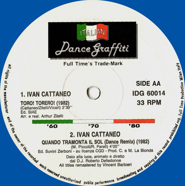 Ivan Cattaneo – I Ballabili Degli Anni '60 - '70 - '80 (In Versione Originale) (12", Compilation, Italy)