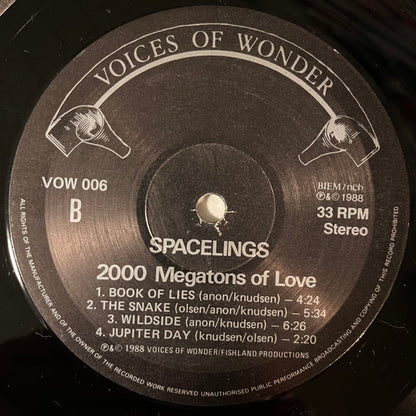Spacelings – 2000 Megatons Of Love (LP, Album, Norway - 1988)