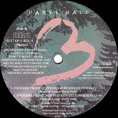 Daryl Hall – Foolish Pride (12", US - 1986)