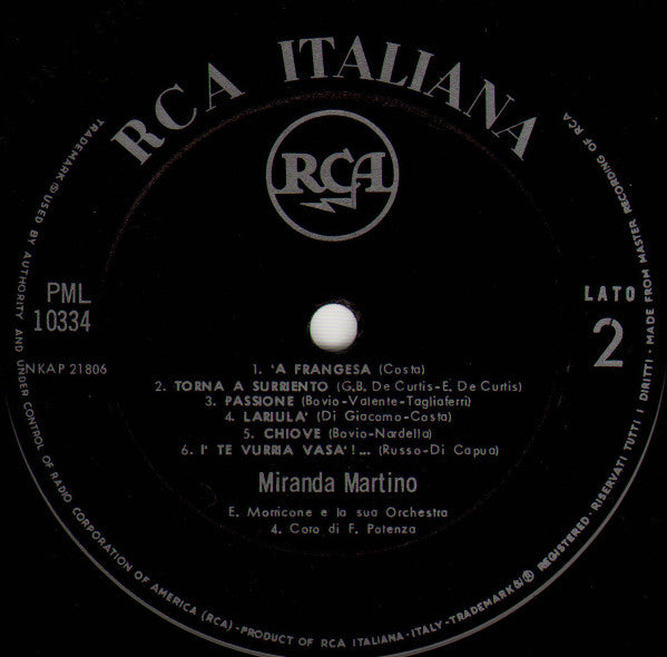 Miranda Martino – Napoli (LP, Album, Italy - 1963)