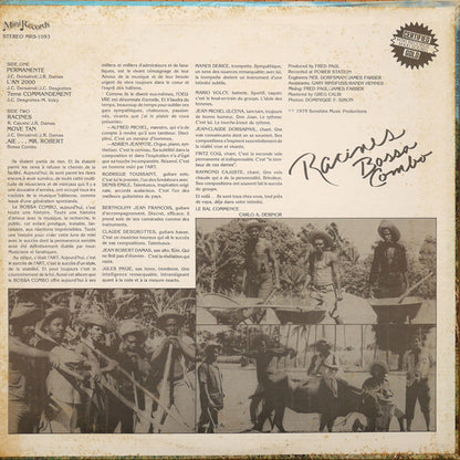 Bossa Combo – Racines (LP, Album, US - 1979)