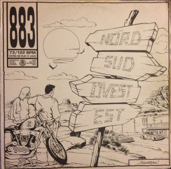 883 – Nord Sud Ovest Est (LP, Album, Italy - 1993)