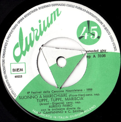 Aurelio Fierro – VI° Festival Della Canzone Napoletana N. 2 (7", Italy - 1958)