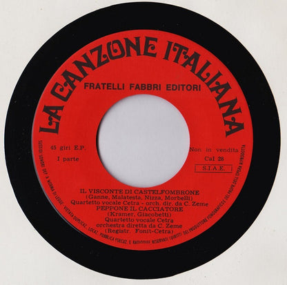 Quartetto Cetra – La Canzone Italiana - N° 28 (7", Italy - 1970)