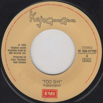 Kajagoogoo – Too Shy (7", Italy - 1983)