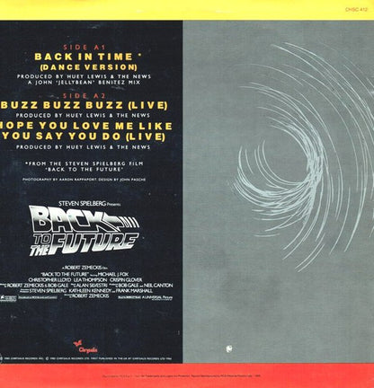 Huey Lewis & The News – Back In Time (Dance Version) (12", Italy - 1986)
