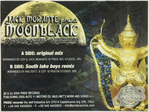 Jack Morante – Moonblack (12", Italy - 2005)