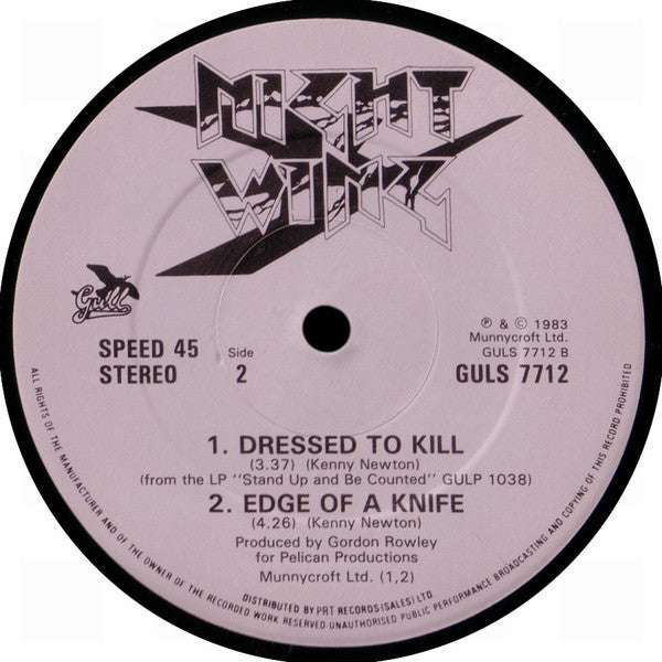 Nightwing – Night Of Mystery (12", UK - 1984)