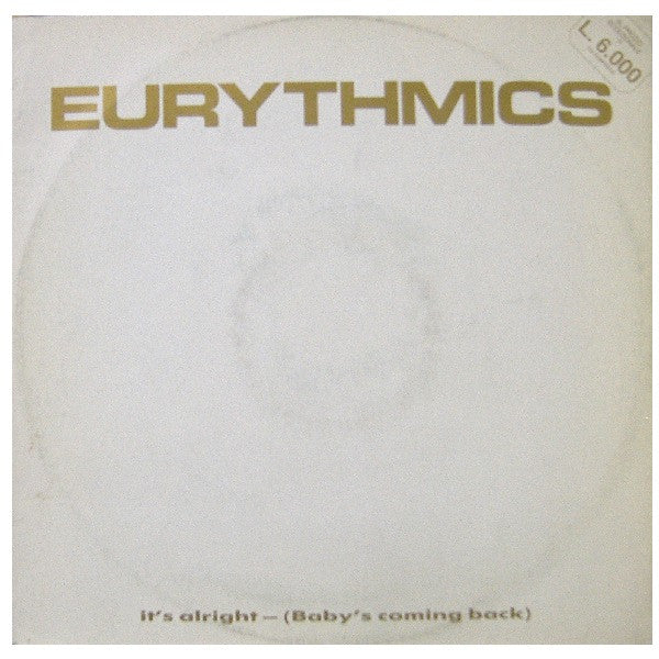 Eurythmics – It's Alright (Baby's Coming Back) (12", Italy - 1986)