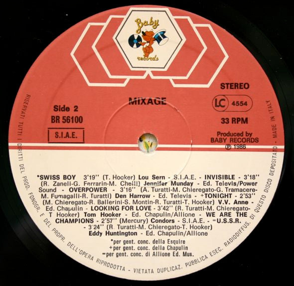 Various – Mixage (LP, Compilation, Italy - 1986)