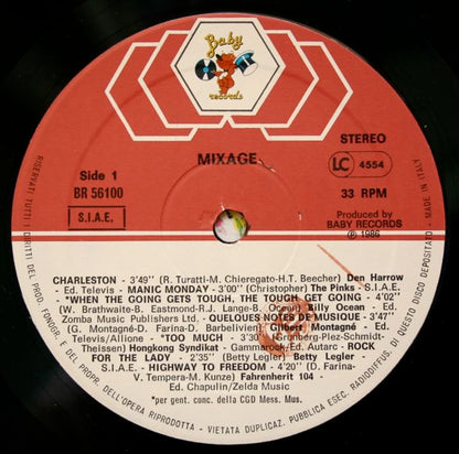 Various – Mixage (LP, Compilation, Italy - 1986)