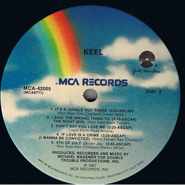 Keel – Keel (LP, Album, US - 1987)