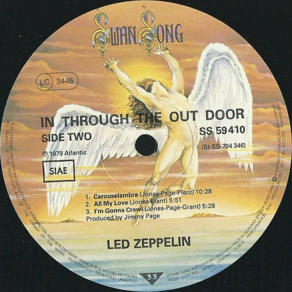 Led Zeppelin – In Through The Out Door (LP, Album, Italy - 1979)