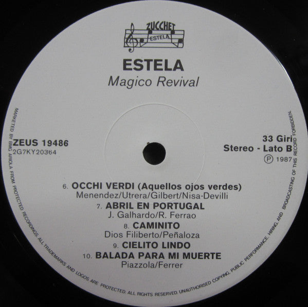Estela Uriarte – Magico Revival (LP, Album, Italy - 1987)