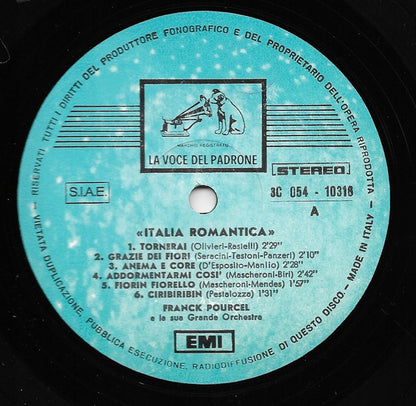Franck Pourcel Et Son Grand Orchestre – Italia Romantica (LP, Album, Reissue, Italy)