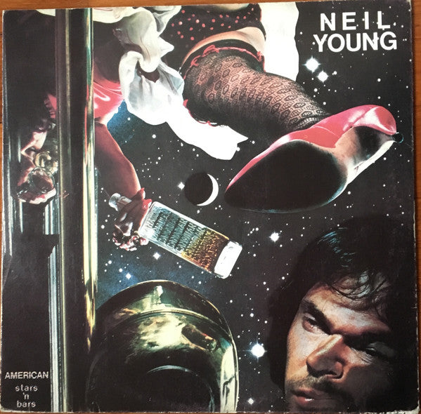 Neil Young – American Stars 'N Bars (LP, Album, Repress, Italy - 1977)