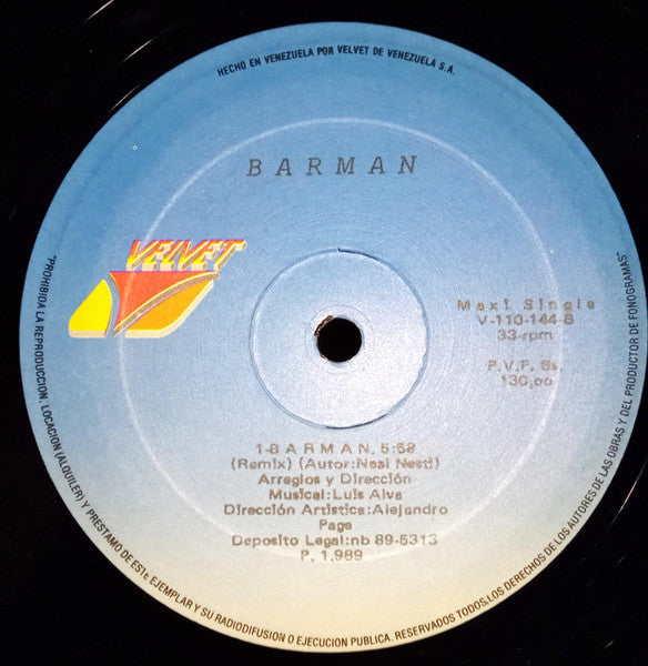 Neal Nefti – Barman (12", Venezuela - 1989)