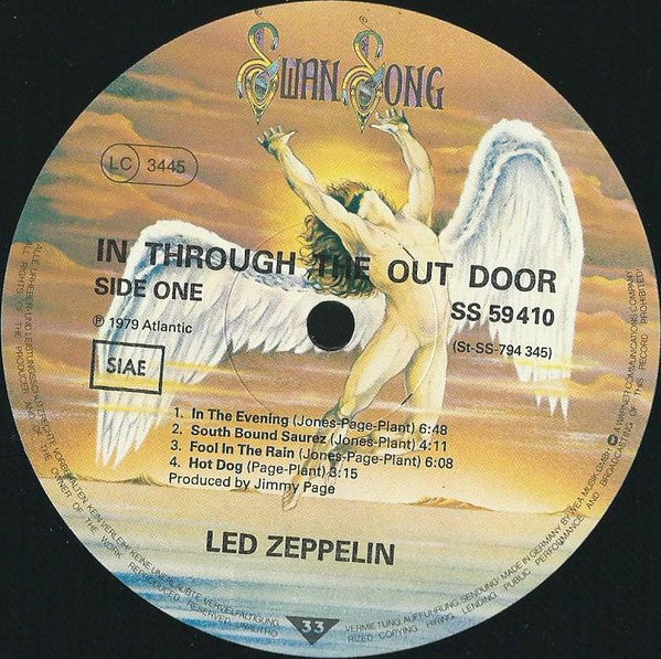 Led Zeppelin – In Through The Out Door (LP, Album, Italy - 1979)