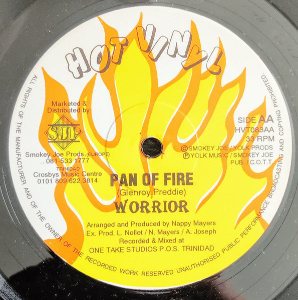 Warrior (36) – More Sugar / Pan Of Fire (12", UK)