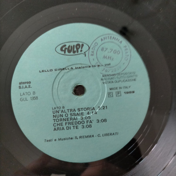 Lello Cirella – Insieme Io E Voi (LP, Italy - 1989)
