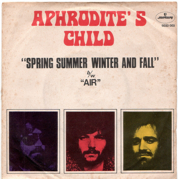 Aphrodite's Child – Spring Summer Winter And Fall (7", Italy - 1970)