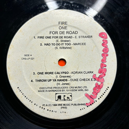 Various – Fire One For De Road (LP, Compilation, Barbados - 1994)