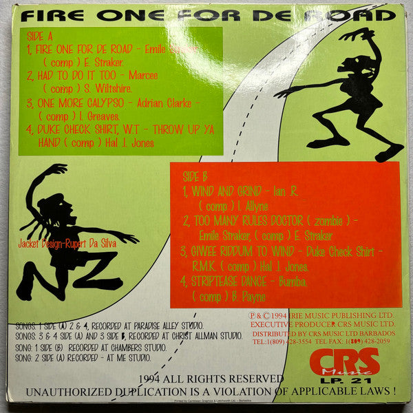 Various – Fire One For De Road (LP, Compilation, Barbados - 1994)