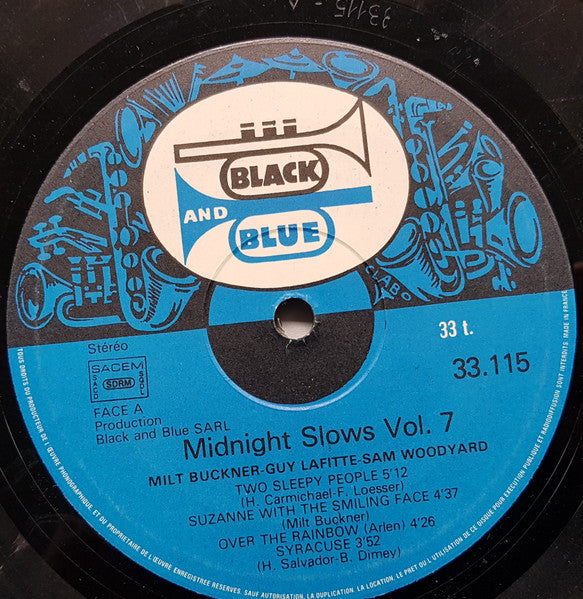 Milt Buckner, Guy Lafitte, Sam Woodyard – Midnight Slows Vol.7 (LP, Album, France - 1977)