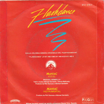 Michael Sembello – Maniac (7", Italy - 1983)