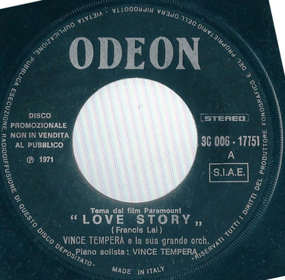 Vincenzo Tempera – Love Story (Tema Dal Film Paramount "Love Story") (7", Italy - 1971)