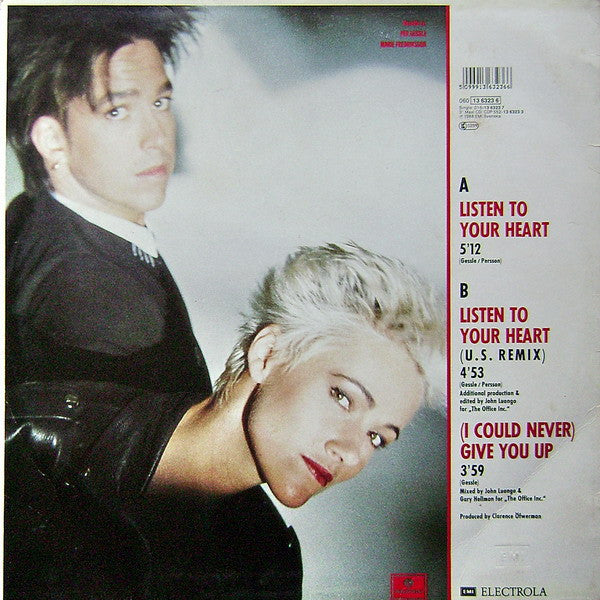 Roxette – Listen To Your Heart (12", Europe - 1988)