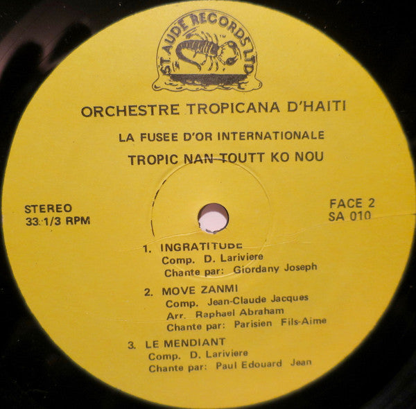 Orchestre Tropicana – Tropic Nan Toutt Ko Nou (LP, Album, US - 1987)