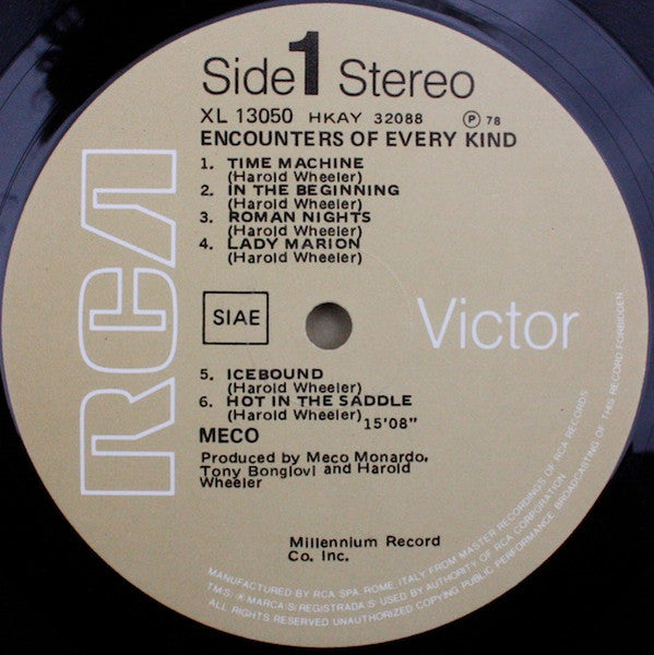 Meco Monardo – Encounters Of Every Kind (LP, Album, Italy - 1978)