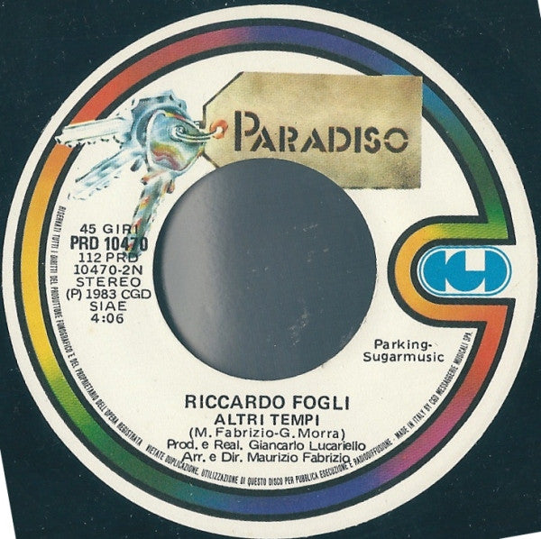 Riccardo Fogli – Per Lucia (7", Italy - 1983)