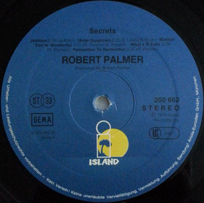 Robert Palmer – Secrets (LP, Album, Germany - 1979)