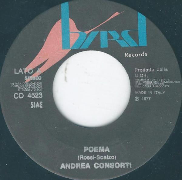 Andrea Consorti – Poema (7", Italy - 1977)