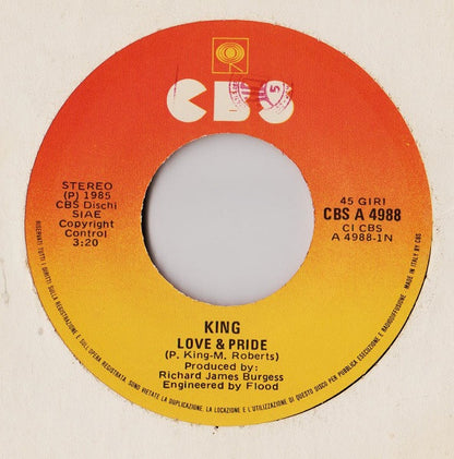 King – Love & Pride (7", Italy - 1985)