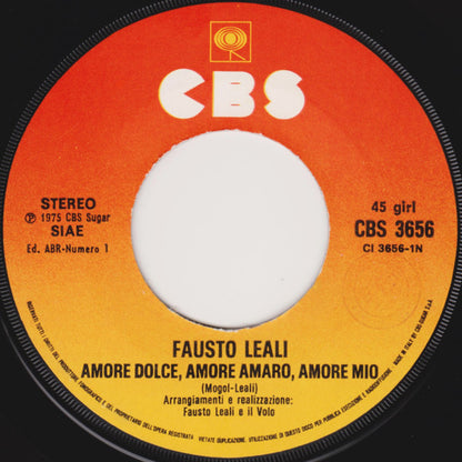 Fausto Leali – Amore Dolce, Amore Amaro, Amore Mio (7", Italy - 1975)