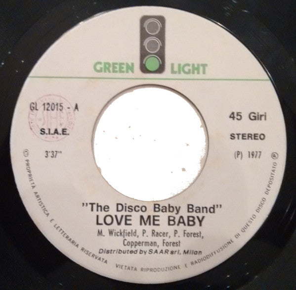 The Disco Baby Band – Love Me Baby (7", Italy - 1977)