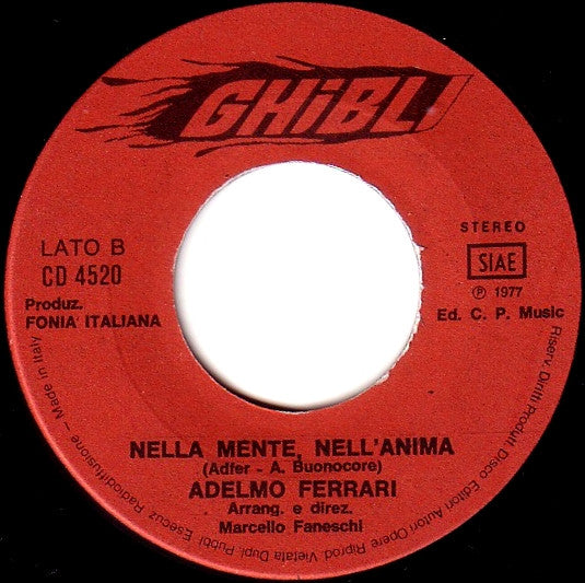 Adelmo Ferrari – Io E Te (7", Italy - 1977)