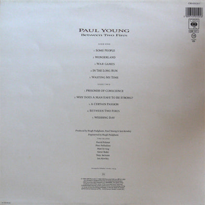 Paul Young – Between Two Fires (LP, Album, Europe - 1986)