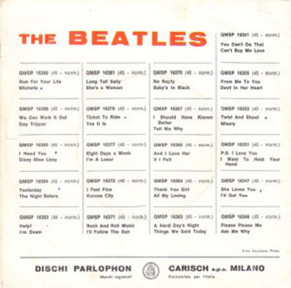 The Beatles – Paperback Writer / Rain (7", Italy - 1966)