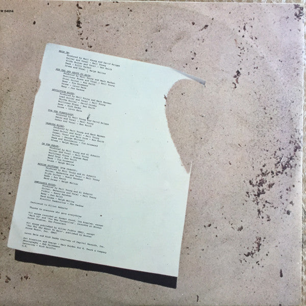 Neil Young – On The Beach (LP, Album, Reissue, Italy)