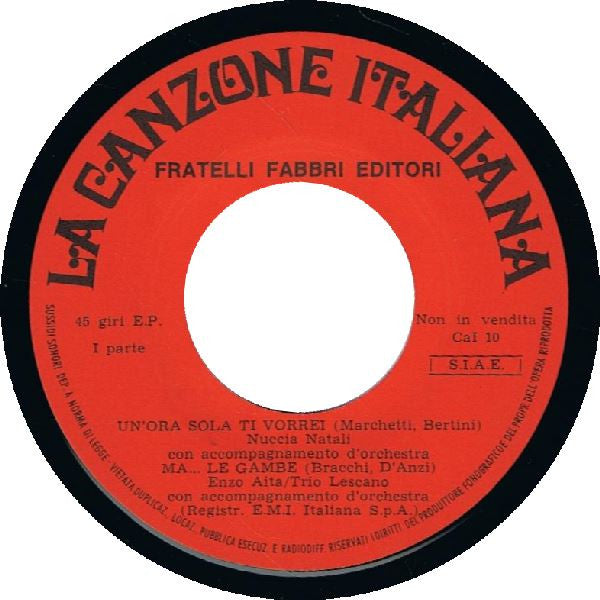 Various – La Canzone Italiana - N° 10 (7", Italy - 1970)