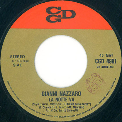 Gianni Nazzaro – La Notte Va (7", Italy - 1977)