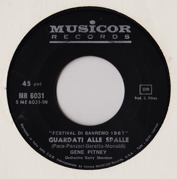 Gene Pitney – Guardati Alle Spalle / La Rivoluzione (7", Italy - 1967)