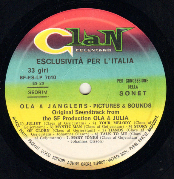Ola & The Janglers – Pictures & Sounds (Original Soundtrack From The SF Production Ola & Julia) (LP, Album, Italy - 1967)