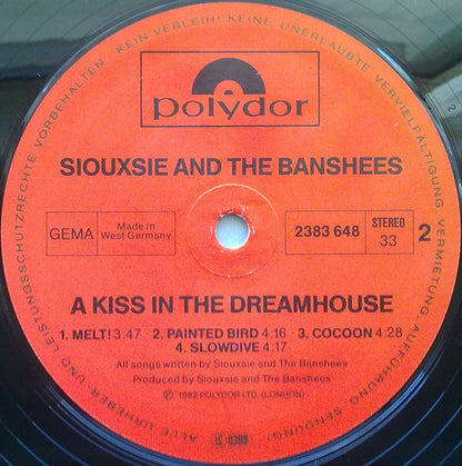 Siouxsie & The Banshees – A Kiss In The Dreamhouse (LP, Album, Germany - 1982)